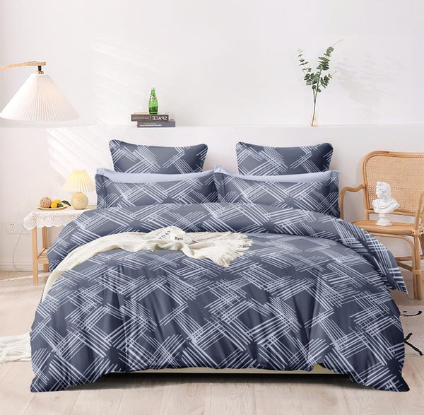 Mulled Wine Heavy Glace Cotton 130 GSM Flat Queen Size / Double Bed bedsheet with 2 Pillow Cover