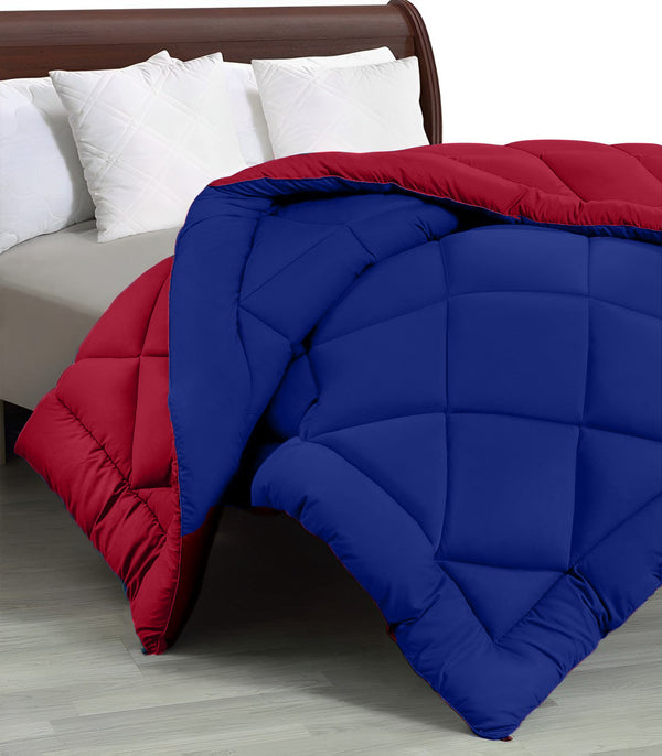 150 GSM Microfiber Double Bed Reversible AC Comforter / Quilt Blanket For All Season