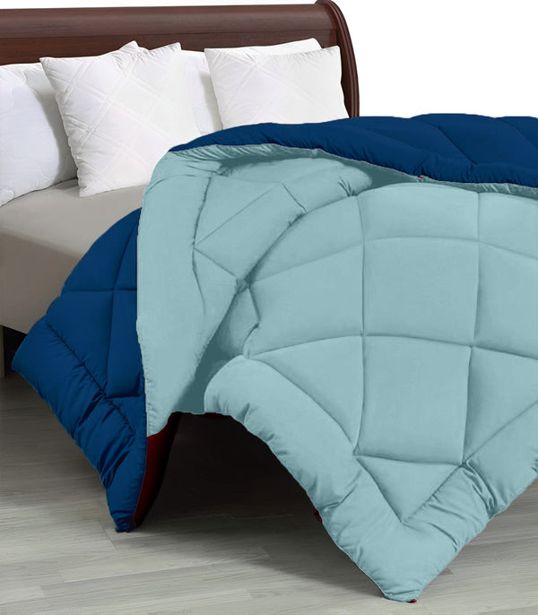 200 GSM Microfiber Single Bed Reversible AC Comforter / Quilt Blanket For All Season