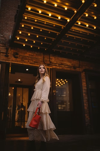 Elegant Floral Winter Dress